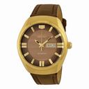 Seiko Recraft Automatic Brown Dial Brown Leather Men's Watch SNKN08