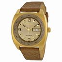 Seiko Recraft Mechanical Champagne Dial Brown Leather Men's Watch SNKN02