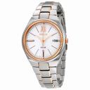 Seiko Recraft Silver Dial Two-tone Ladies Watch SNE878