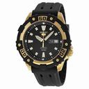 Seiko Series 5 Black Dial Black Rubber Men's Watch SRP478