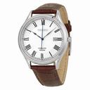 Seiko Silver Dial Brown Leather Men's Watch SGEG97