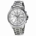Seiko Silver Dial Chronograph Stainless Steel Men's Watch SNDE17