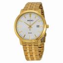 Seiko Silver Dial Gold-tone Men's Watch SUR112
