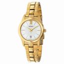 Seiko Silver Dial Gold Tone Stainless Steel Ladies Watch SXDC82