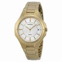 Seiko Silver Dial Gold-tone Stainless Steel Men's Watch SGEF64