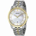 Seiko Silver Dial Two Tone Men's Watch SKP382