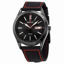 Seiko Solar Black Dial Black PVD Men's Watch SNE239