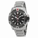 Seiko Solar Black Dial Stainless Steel Men's Watch SNE295