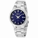 Seiko Solar Black Dial Stainless Steel Men's Watch SNE403