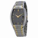 Seiko Solar Blue Dial Two-tone Men's Watch SNE334