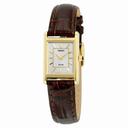 Seiko Champagne Dial Brown Leather Ladies Watch SUP252