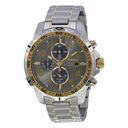 Seiko Solar Chronograph Grey Dial Stainless Steel Men's Watch SSC304