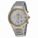 Seiko Solar Chronograph White Dial Stainless Steel Men's Watch SSC318