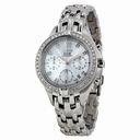 Seiko Solar Excelsior Chronograph Silver Dial Stainless Steel Ladies Watch SSC877