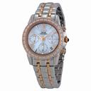 Seiko Solar LeGrand Chronograph Mother of Pearl Dial Two-tone Watch SSC880