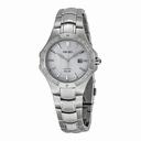 Seiko Solar Mother of Pearl Dial Stainless Steel Ladies Watch SUT123