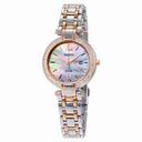 Seiko Solar Mother of Pearl Dial Two-tone Ladies Watch SUT184