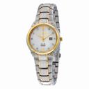 Seiko Solar Mother of Pearl Dial Two-tone Ladies Watch SUT214