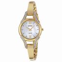 Seiko Solar Mother of Pearl Gold-tone Ladies Watch SUP216