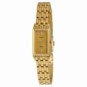Seiko Solar Quartz Champagne Dial Gold-tone Ladies Watch SUP030
