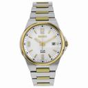 Seiko Solar Quartz Two-tone Men's Watch SNE210