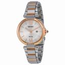 Seiko Solar Silver Dial Stainless Steel Ladies Watch SUT156