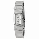 Seiko Solar Silver Dial Swarovski Crystal Ladies Watch Sup167