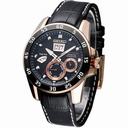 Seiko Sportura Black Dial Black Leather Men's Watch SNP056