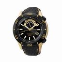 Seiko Superior Limited Edition Automatic Black Dial Black Leather Men's Watch SSA188