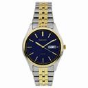 Seiko Two-tone Solar Blue Dial Men's Watch SNE034