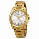Seiko White Dial Gold-tone Men's Watch SGEF86