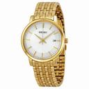 Seiko White Dial Gold-tone Men's Watch SGEF92