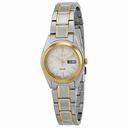 Seiko White Dial Two-tone Ladies Watch SUT108