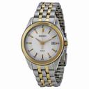 Seiko White Sunburst Dial Two-tone Men's Watch SGEG88