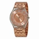 Swatch Original Red Fort Rose Dial Rose Rose-tone Plastic Ladies Watch SFE100GB