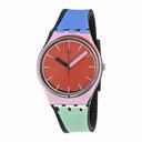Swatch Sport Mixer Orange Dial Multicolor Silicone Watch GB286