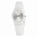 Swatch White Mouse Sun- Brushed Silver Dial Ladies Watch LW148