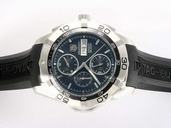 TAG Heuer Aquaracer CAF2010.FT8011 Round Stainless Steel Case Blue Dial Watch