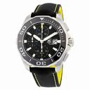 Tag Heuer Aquaracer Black Dial BlackTextile Men's Watch CAY211A.FC6361