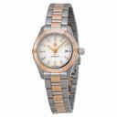 Tag Heuer Aquaracer White Dial 18kt Rose Gold Stainless Steel Ladies Watch WAP1450BD0837