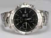 TAG Heuer Aquaracer wjf2112 Black Dial Silver Stainless Steel Strap Round Watch