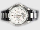 TAG Heuer Baselworld 2009 Grand Carrera Calibre 36 RS2 Quartz Chronograph White Dial Watch
