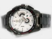 TAG Heuer Baselworld 2009 Grand Carrera Calibre 36 RS2 Round White Dial Quartz Chronograph Watch
