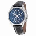 Tag Heuer Carrera 1887 Chronograph Automatic Blue Dial Black Leather Men's Watch CAR2115FC6292