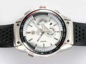 TAG Heuer Carrera 36 RS2 Round Black Rubber Strap Mens Watch