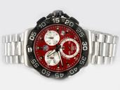 TAG Heuer Carrera CAC1112.BA0850 Round Red Dial Quartz Chronograph Watch