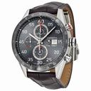 Tag Heuer Carrera Calibre 1887 Chronograph-Automatic Grey Dial Grey Leather Men's Watch CAR2A11FC6313