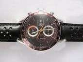 TAG Heuer Carrera CV2013.BA0786 Mens 41mm Black Ostrich Leather Strap Watch
