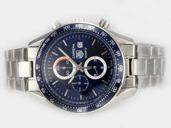 TAG Heuer Carrera CV2015.BA0786 Stainless Steel Case Round Blue Dial Watch