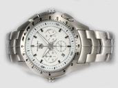 TAG Heuer Carrera CV2110.FC6180 White Dial Stainless Steel Case Stainless Steel Bezel Watch